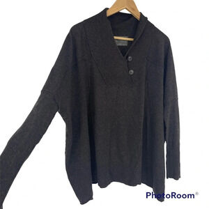 All Saints Spitalfields brown sweater with dolman like sleeves. Size 8 Med